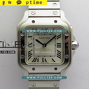 [Ronda Quartz] Santos de Cartier Small 27mm SS K11 1:1 Best Edition - 까르띠에 산토스 스몰 베스트 에디션