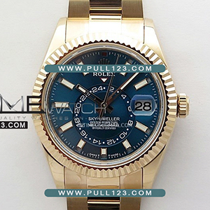 [9001 MOVE] Rolex Sky-Dweller 336935 904L RG Oyster Bracelet NOOB 1:1 Best Edition - 롤렉스 스카이 드웰러 오이스터 브레이슬릿 베스트 에디션