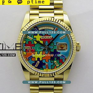 [2836 MOVE] Rolex DayDate 128238 36mm YG QF Best Edition - 로렉스 데이데이트 베스트에디션