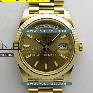 [3255MOVE] Rolex DayDate 228238 40mm 904L YG VSF 1:1 Best Edition - 로렉스 데이데이트 로즈골드 베스트에디션